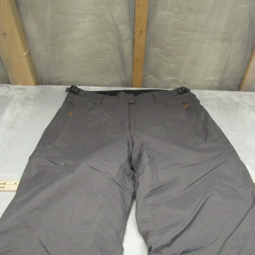 Columbia Snow Pants Women Medium Gray Convert Ski Outdoor Winter Wind Rain 32x29
